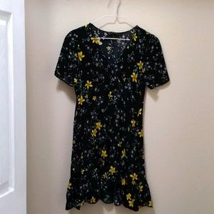 ZARA Floral Printed Mini dress Extra Small